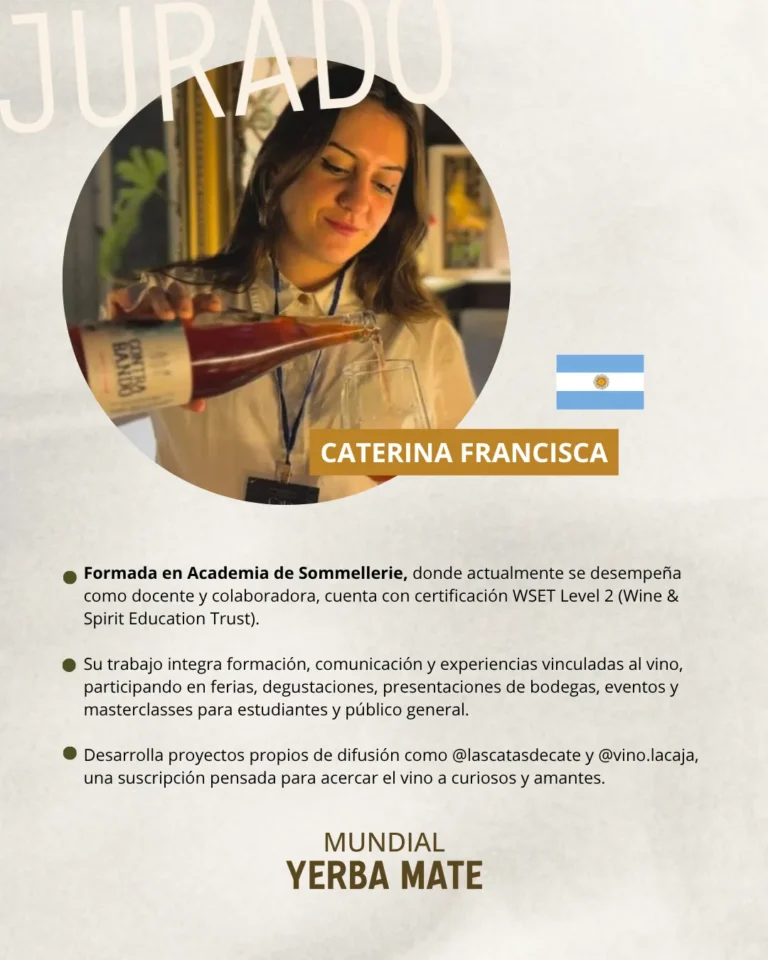 Jurado internacional del Mundial de la Yerba Mate
