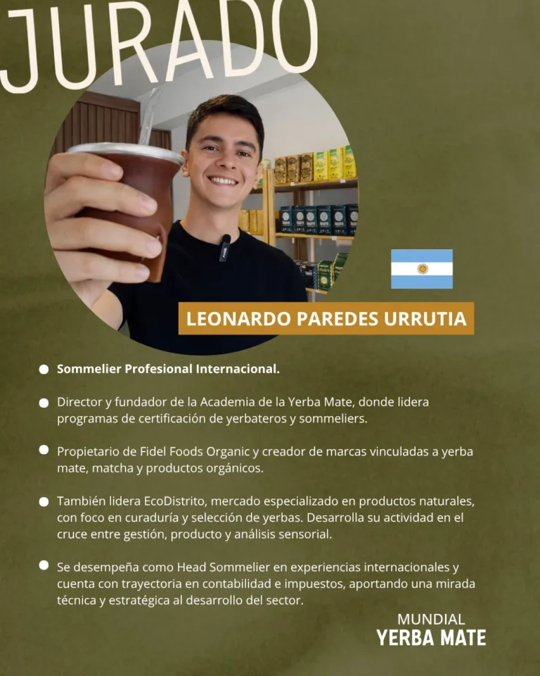 Jurado internacional del Mundial de la Yerba Mate
